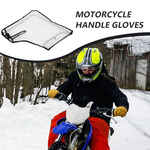 Motorcycle Handlebar Cover Waterproof Windproof Rainproof Oversized Design Easy Installation Protective Cover for Comfortable Riding