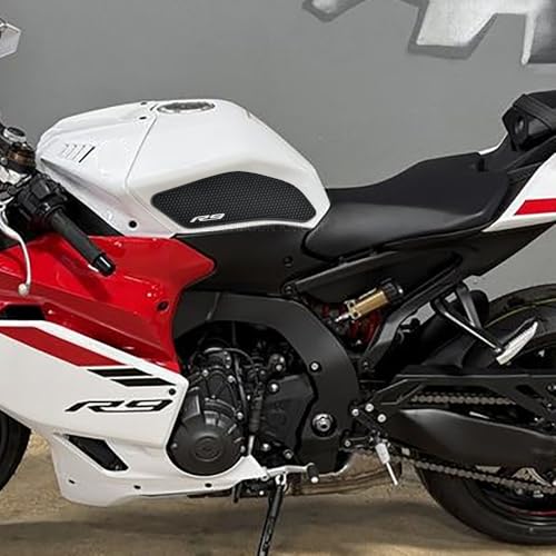 for Yamaha YZF-R9 2025- Fuel Tank Pads YZF R9 Rubber Anti-Slip Traction Stickers Decals Accessories (Left and Right) - color: Left and Right
