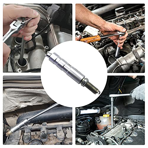 14mm Swivel Magnetic Spark Plug Socket,3/8-Inch Drive x 12" Total Length,12-Point Thin Wall Socket With Enhanced Magnetic Design for BMW,Mini,Nissan and More