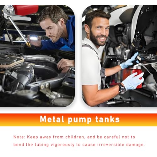 povtii 2 PCS Oil Can Pump Oiler, 200ml Metal Oil Spray Can with 4.92" Spout, Portable Pump Oil Squirt Can for Rolling Bearings Universal for Car Motorcycle, Car Accessories