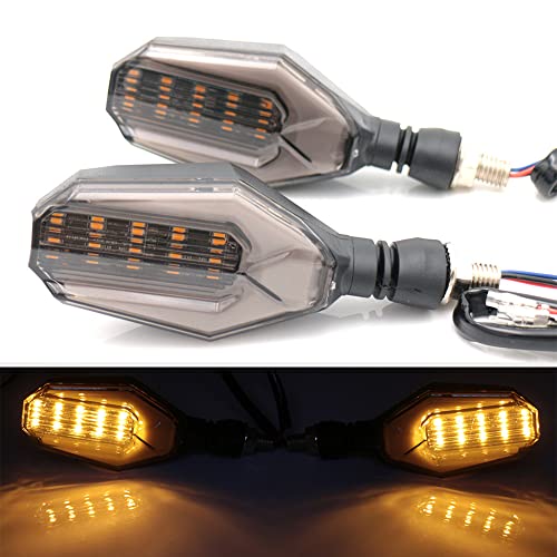 Universal 10mm Motorcycle 12 LED Turn Signal Lights Blinker Front Rear Lights Indicator - color: Blue2