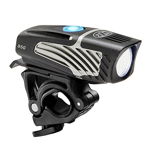 NiteRider Lumina Micro 850 Front Bike Light LED USB Rechargeable Water Resistant Mountain Road Commuting City Urban Cycling Safety Flashlight, Black, 6783