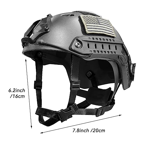Tactical Helmet Chin Strap Adjustable Dial 4 Points Suspension System with Bolts and Screws for Tactical Fast MICH Bump Helmet Accessory - color: Style 2-Black