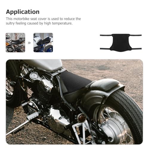 Motorcycle Seat Cover Mesh Pad Reusable Insulation Cushion Protector Universal Fit Heat Resistant Sunshade for Motorbike Outdoor Use