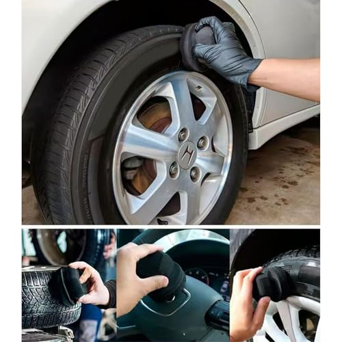 and Foam Buffing Pad Tire Dressing Applicator Suitable for Professional Motorcycles Vehicle Polishing and Waxing Buffing Pad for Cars