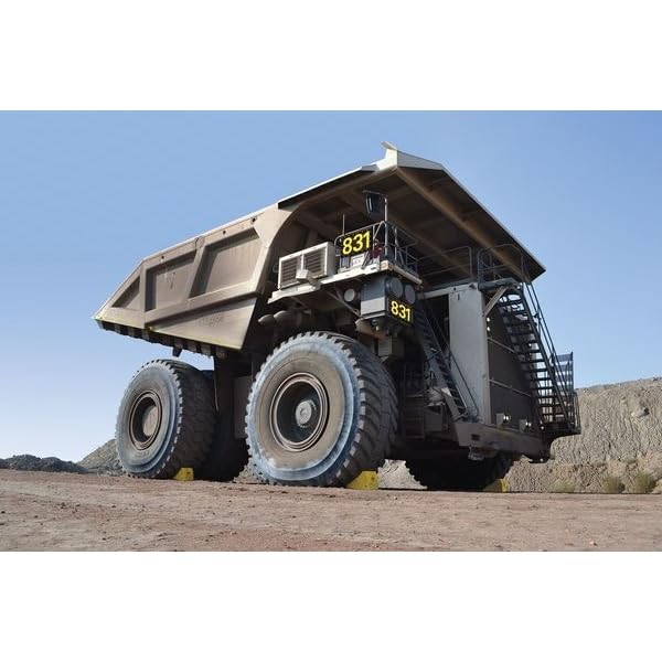 Checkers Heavy Duty Wheel Chocks for 95"-165" Tires, One Large Tire Chock for Haul Trucks, Loaders, and Cranes, 800 Ton Capacity, Lightweight HDPE, Made in The USA, Yellow, MC3011 - size: For 95"-165" Tires