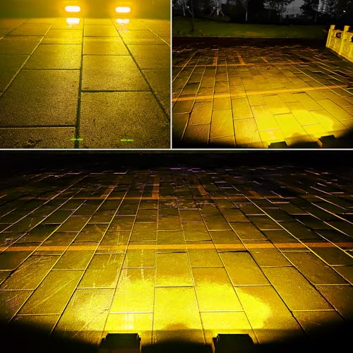 Ultra Slim Single Row Yellow LED Offroad Lights Bar Driving Fog Lights Bar 2Pcs 7Inch Waterproof Auxiliary Work Lights Grille Lights Bar fit for Motorcycle Truck Trator ATV UTV Golf Cart Boat Cars - size: Yellow