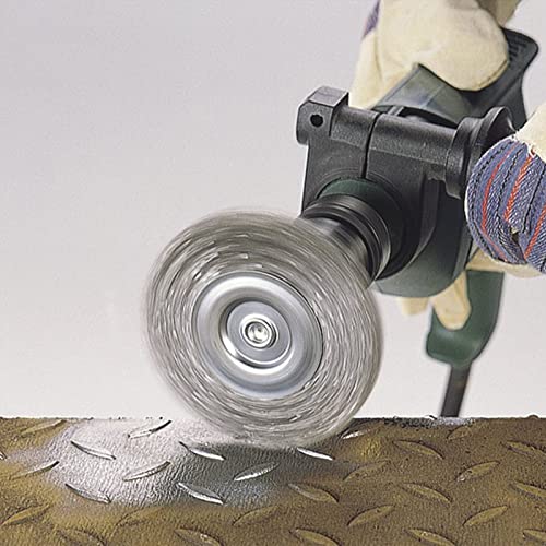 Wire Brush for Drill, Wire Wheel Brush Cup Set, Drill Wire Brush for Drill 1/4 Inch Arbor for Cleaning Rust, Stripping and Drill Attachment(Hexagonal) - style: Hexagonal