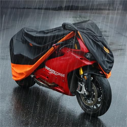 UV Protective Cover Coat Waterproof Dustproof Bike Scooter Rain Motors Dust Protector for All Season(X-Large) - color: X-Large