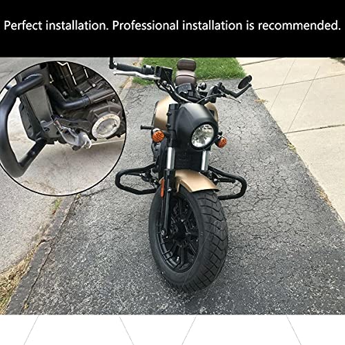 Highway Bar Engine Guard Crash Bar Kit Compatible with Indian Scout,Scout+Sixty,Scout+Bobber 2015-2020 Replace for 2881756-266 2015 2016 2017 2018 2019 2020 Black