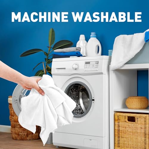 TEAWOO White Microfiber Towels- 150 Pack, Microfiber Cleaning Cloths Bulk, Microfiber Towels for Cars, Cleaning Rags (12x12 inches) - color: White, size: 150 Pack
