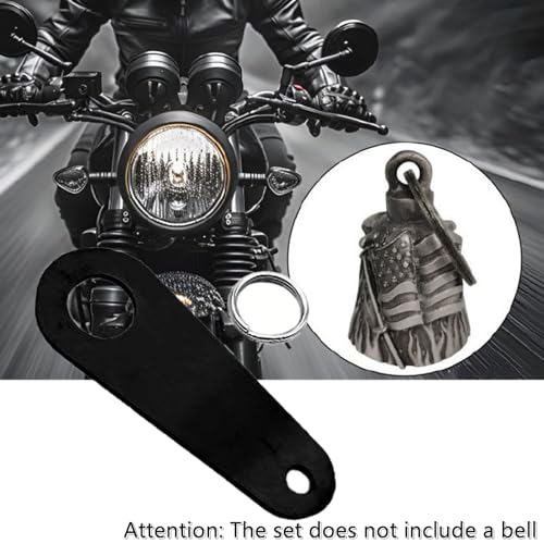 Motorcycle Bell Hangers Guardian Bell Hanger with Split Ring, 2 Pieces Luck Riding Bell Hangers, Universal Fit for Any Bells