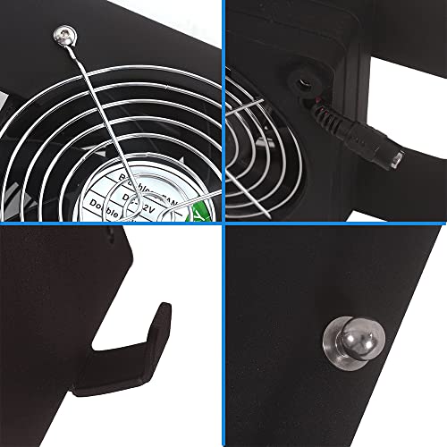 Helmet Dryer Helmet Wall Mount Holder Rack with Ventilation Fan for Motorcycle Helmets, Coats, Gloves