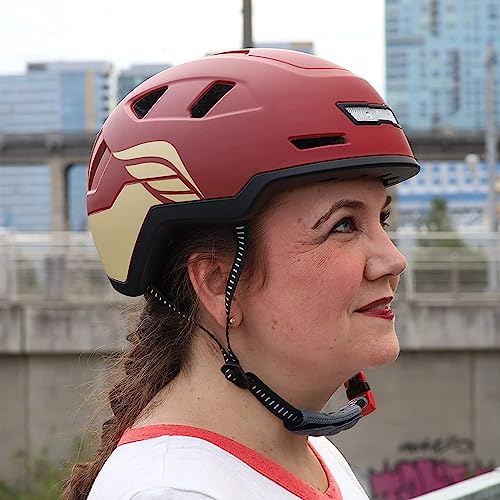 XNITO Bike Helmet with LED Lights - Urban Bicycle Helmet for Adults, Men & Women - CPSC & NTA-8776 Dual Certified - Class 3 E-Bikes, Scooters, Onewheel, Commuter, Mountain - color: Valkyrie, size: Medium