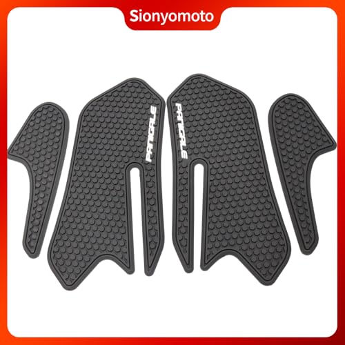 Fuel Gas Tank Pad Protector Stickers Decal Set Compatible with V2/899/959/1199/1299 2013 2014 2015 2016 2017 2018 2019- Anti-Slip Protective Kit, Black | 4-Piece