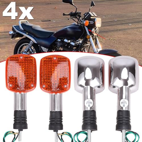 4PC Turn Signal Blinker Lights Compatible with Ho nda Shadow 500 VT500C Rebel CA250 CMX250/ 400