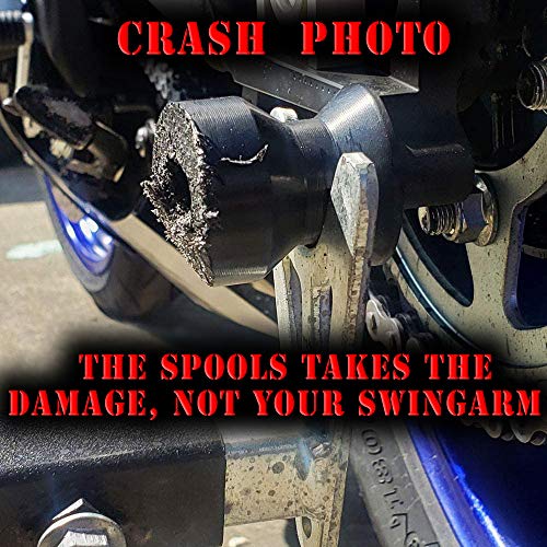 8mm Swingarm Slider Bobbins Spools for Suzuki GSXR 600 750 1000 Hayabusa SV650 SV1000 Ninja ZX6r (2013+) ZX10r (2011+) by GPI Industries