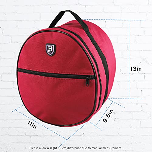 Harrison Howard Equestrian Motorcycle Riding Waterproof Helmet Bag Helmet Case Storage Carring Bag - color: Red