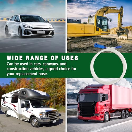 Brake Fluid Bleeder Hose, Brake Fluid Bleeder Kit, 3.93 Ft Car Brake Bleeding Hose Oil Fluid Extractor Tool with Adapter, Replacement Tube for Car Motorcycle Braking System Repair Tool (1.2M) - color: 1.2M