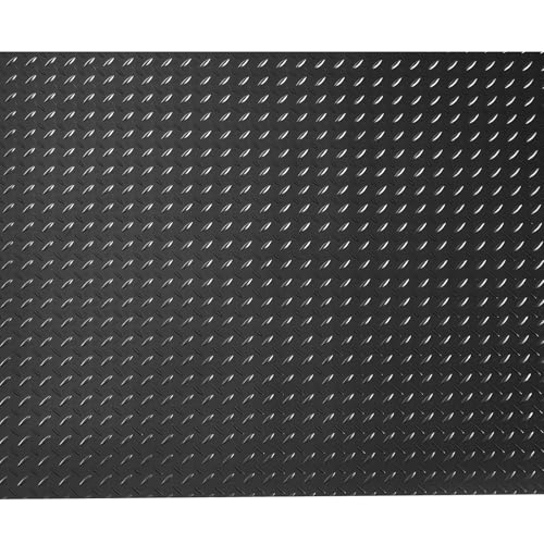 VEVOR Garage Floor Roll, 4 x 25 ft Garage Flooring Mat, 3 mm Thickened Rubber Diamond Plate Floor Protector Mat, Non-Slip, Wear-Resist, Waterproof, Easy to Clean for Warehouse, Gyms,Trailer, Black - size: 4 ft x 25 ft