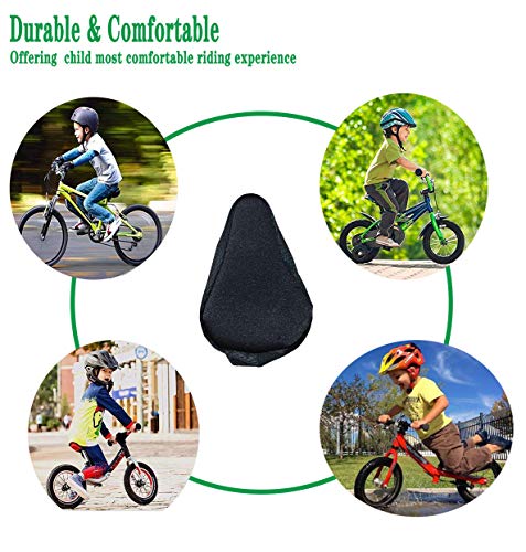 Kids Bike Gel Seat Cushion Cover, 8x5 inch Child Bike Seat Cover Premium Comfortable Small Bicycle Saddle Pad