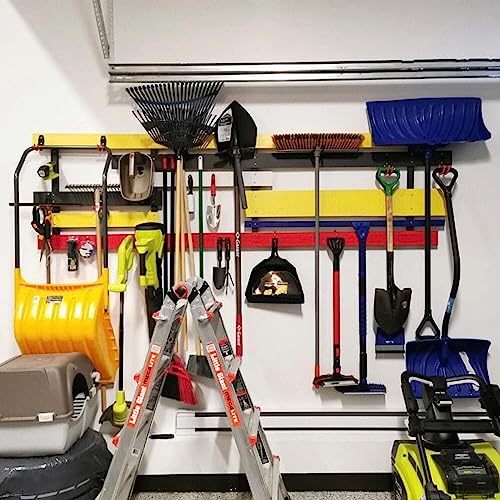 Garage Storage Hooks for Hanging, 4Inch Heavy Duty Wall Mount J Utility Hooks, Hangers-Organizer for Tools, Bikes, Ladders, Chairs, 10 Pack (12G-4inch10)