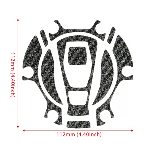 Motorcycle Carbon Tank Pad Protector Sticker Fuel Gas Oil Cap Decal, Anti-Scratch Oil Gas Tank Pad (R1200GS R1300GS R1250GS F900R/XR R1250 GS) - color: R1200gs R1300gs R1250gs F900r/Xr R1250 Gs