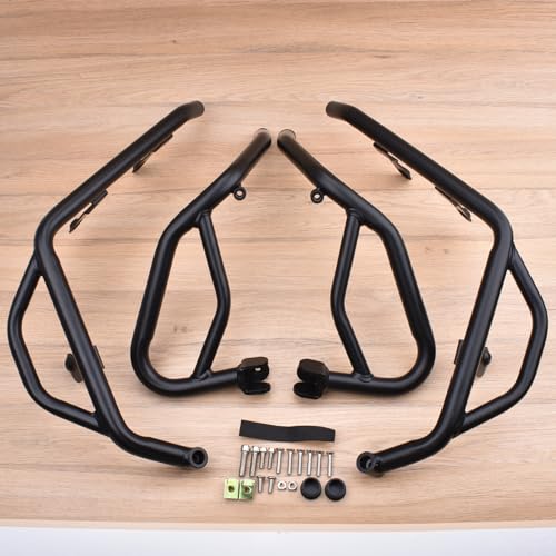 Motorcycle Steel Highway Crash Bar Engine Guard Bumper Crashbar Body Frame Falling Protector fit for Ho&n&da ADV160 ADV-160 ADV 160 Accessories 2023 2024, Black