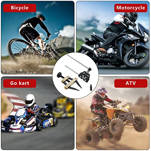 Roller Chain Breaker Holder Puller Cutter Tool Repair Removal Disassembly Kit for Motorcycle Bicycle Go Kart ATV Chains Replacement #25-60