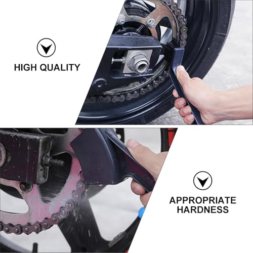 Motorcycle Chain Cleaner Tool with Rubber Cleaning Brush for Bike Chains and Sprockets for Outdoor Cycling and Motorbike Gear Cleaning