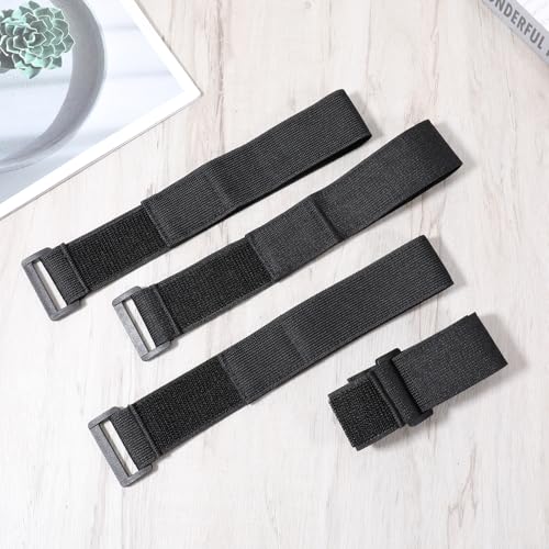 Giantree 4-Pack Boot Straps, Nylon Sports Straps, Adjustable Elastic Leg Strap, Adjustable Cycling Fishing Pants Safety Thigh Trouser Replacement Strap for Cycling, Fishing, Hiking, Wading