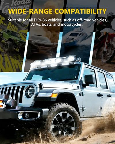 4 Inch Amber LED Driving Lights 48W LED Pod Lights Off Road Spot Lights Bar Super Bright Flood Light Cube Combo LED Bumper Ditch Lights Fog Light for Truck Jeep ATV UTV SUV Motorcycle Boat - color: 4inch Amber White Spotlight