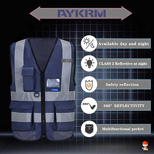 6XL 7XL 8XL navy amazon safety vest for man - color: Navy, size: 6X-Large