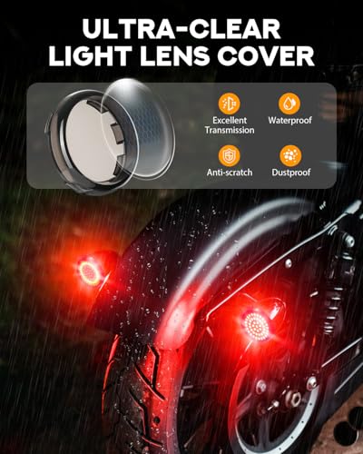 PBYMT New 1157 LED Motorcycle Rear Turn Signals Bulbs 2 Inch Bullet Lights with Smoked Lens Covers Fit for Harley Davidson Touring Dyna Softail Sportster Street Glide Road Glide Iron 883, 2PCS