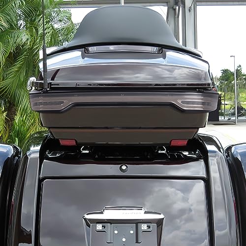 TCMT Trunk Sequential Dynamic Flowing LED Rear Brake Tail Light Accent Fit For Harley 2014-2025 King Trunk Road King Road Street Electra Glide Tri Glide Ultra Limited - color: Smoke Lens Black Housing B, size: Single Light