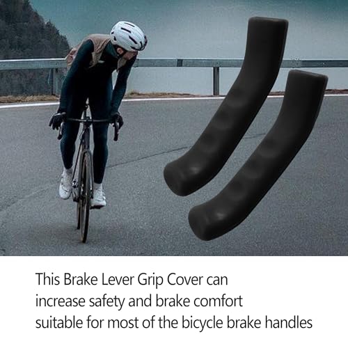 5 Pairs Bicycle Brake Lever Grip Protector Cover, Non-Slip Brake Lever Grip, Silicone Sleeve Universal Brake Protection Handle Cover for Bicycle, Cycling, Road/Mountain Bikes - color: 5 Colors