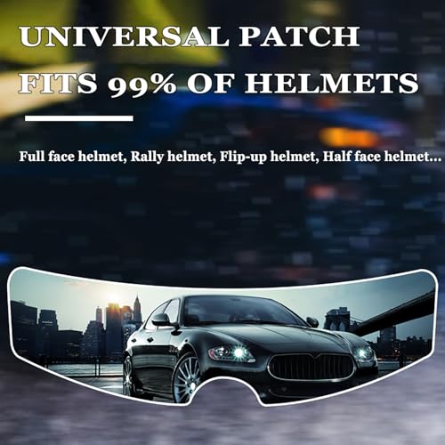 4Pcs Anti-Fog & Rain Helmet Visor Film for Shark Evo-GT, Clear Motorcycle & E-Bike Helmet Lens Protector, Water Resistant Scratch-Resistant Visor Sticker
