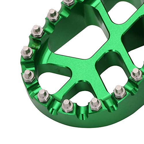 AnXin Foot Pegs Footpegs Footrests Foot Pedals Rests CNC MX for KLX300 KLX300R KLX300SM 97-07 20-24 KLX250 06-20 KLX250S 09-14 KLX250R 94-96 KLX650 93-96 Dirt Bike Green - color: green, size: KLX250 KLX250R/S/SF KLX300/R/SM KLX650