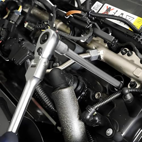 14mm Spark Plug Socket, 9/16" Magnetic Spark Plug Socket, 3/8" Drive x 12" Extended 360 Degree Swivel Thin Wall Spark Plug Removal Tool, 12 Point Spark Plug Removal Wrench