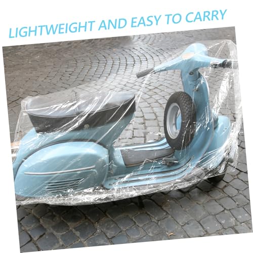 BESTOYARD 2Pcs Heavy Duty Outdoor Protector for Bikes Scooters Clear Dust Rain Shield Weatherproof Design for All Conditions