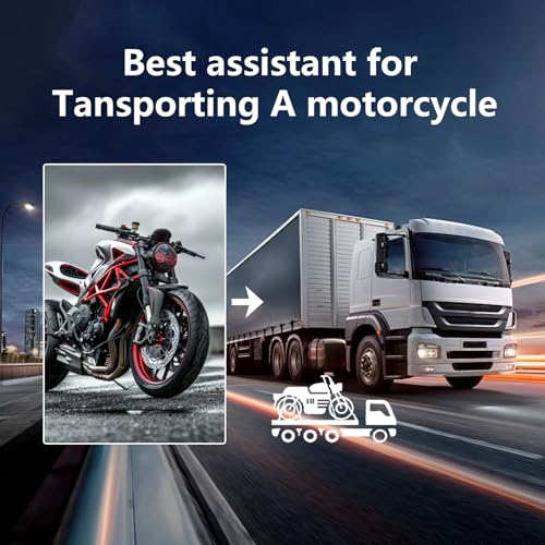Kzinrft Motorcycle Handle Strap is Easy to Adjust and Can Maintain Vehicle Stability and Safety During Transportation, Suitable for All Tricycle Bike ATV Scooter (Blue) - color: blue