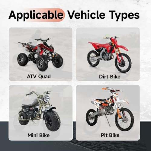 JRL 7/8" Mid Handlebars Handle Bars Fit ATV Pit Dirt Bike Offroad Motorcycle (Yellow) - color: Yellow