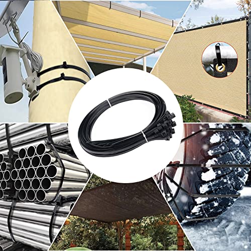Large Zip Ties 36 inch (250 Pack), Long Zip Ties Heavy Duty with 250 lb Tensile Strength, Big Cable Ties, Black, by ANOSON - size: 36"/250 pk (250 Lb)