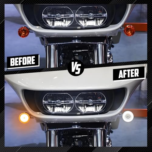 Motorcycle LED Turn Signals Bulbs Front 1157 Bullet Lights Fit for Harley Softail Dyna Sportster Touring CVO Electra Glide Classic Street Glide Road Glide