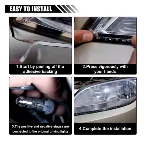 6PCS LED Strip Auto Underbody Light, 12V 1Ft Flexible Waterproof Underglow Strip, High Brightness Car/Truck/Boat Decoration Light (Blue) - color: Blue