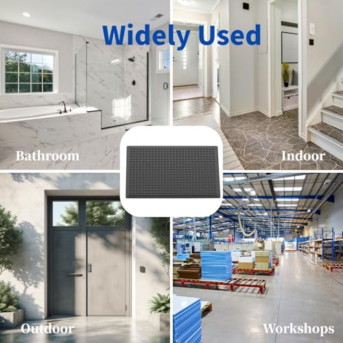 60"×36" Heavy Duty Outdoor Rubber Mat for Floor, Commercial Non Slip Indoor Floor Mat Use for Commercial Kitchen, Ramp, Pool, Restaurant, Garage(2 PCS) - size: 60"×36"-2PCS(ANti Fatigue Mat)