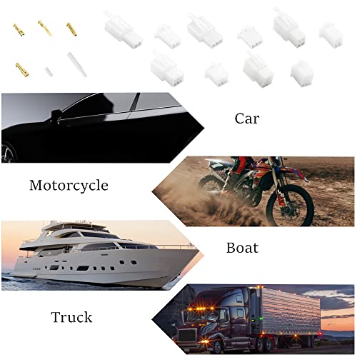 WMYCONGCONG 580 PCS Automotive Electrical Wire Connectors Kit 2.8mm 2 3 4 6 9 Pin Automotive Electrical Wire Male Female Socket Plug Pin Header Crimp Wire Terminals + 25 Kits 4mm Bullet Connectors