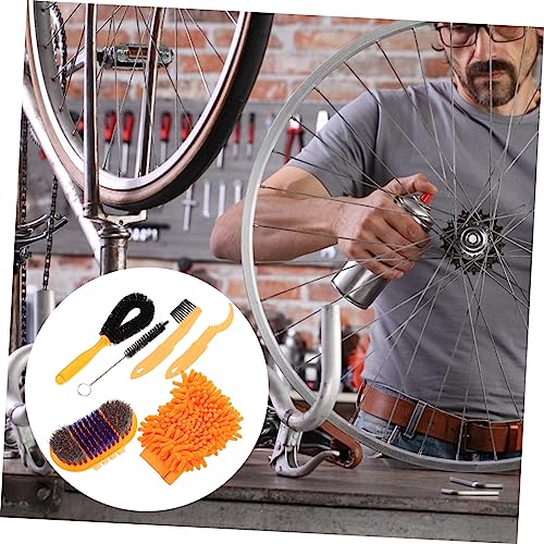 Yardwe Bike Chain Cleaning Brush Set Cleaning Kit for Bike Motorcycle Parts Cleaning