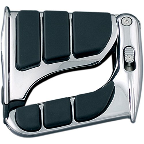 Kuryakyn 4467 Motorcycle Footpegs: SwingWing Cruise Pegs without Adapters for 2015-19 Harley-Davidson Motorcycles, Chrome, 1 Pair - style: Without Adapters