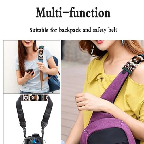 GIFTPUZZ Aztec Yak 2Pcs Car Seat Belt Cover Pads Baseball Ghost Pattern Shoulder Seatbelt Pads Cover Car Seatbelt Shoulder Strap Cushion Pads Universal Fit for Cars Bags - color: Aztec Yak